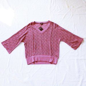 ebase Women's Hollow out Knit Bell Sleeve size S/M